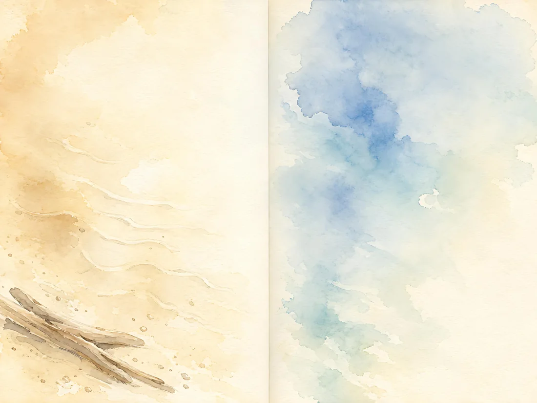 Letters from the Sunlit Coast, journal page