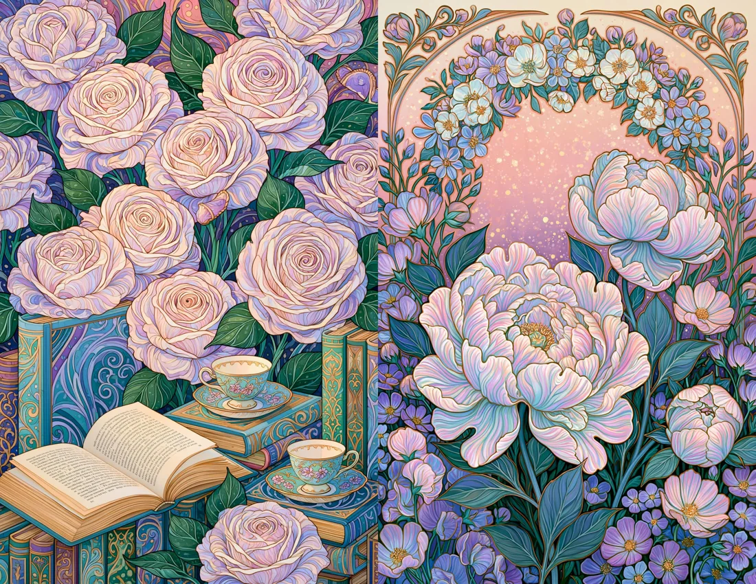 Enchanted Tea Garden, journal page