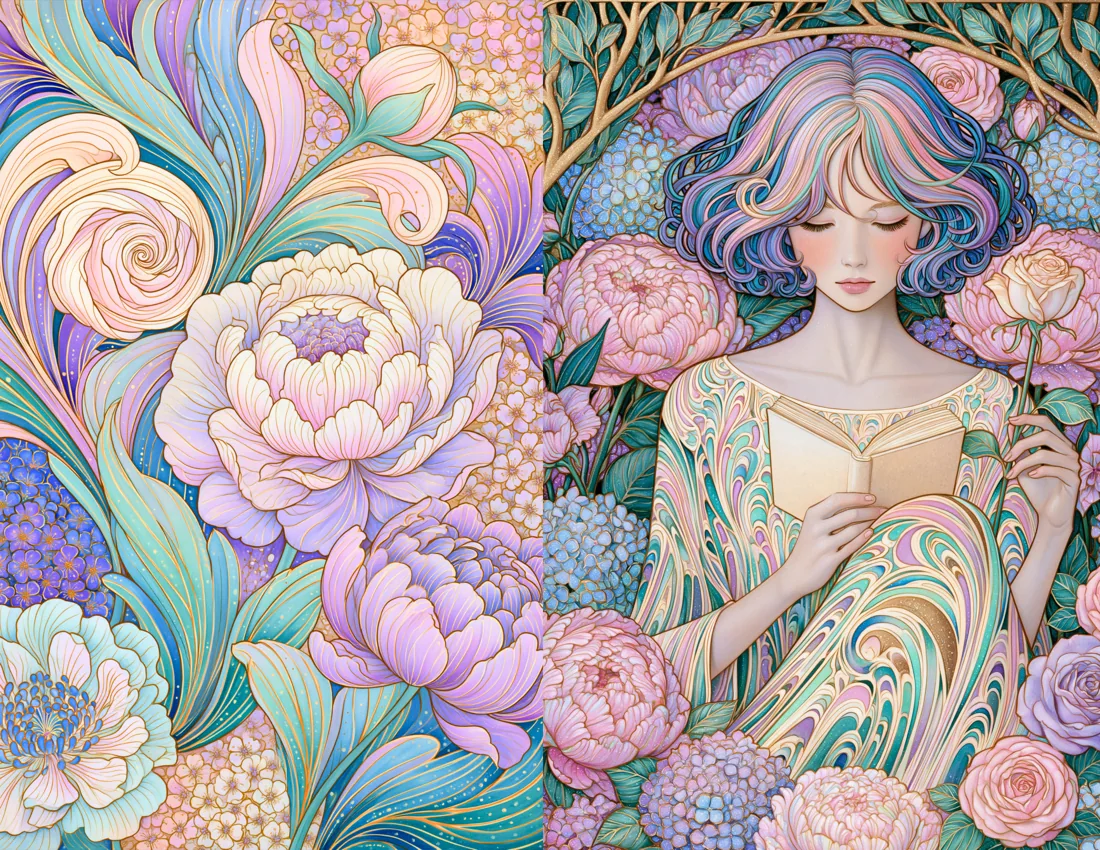 Enchanted Tea Garden, journal page