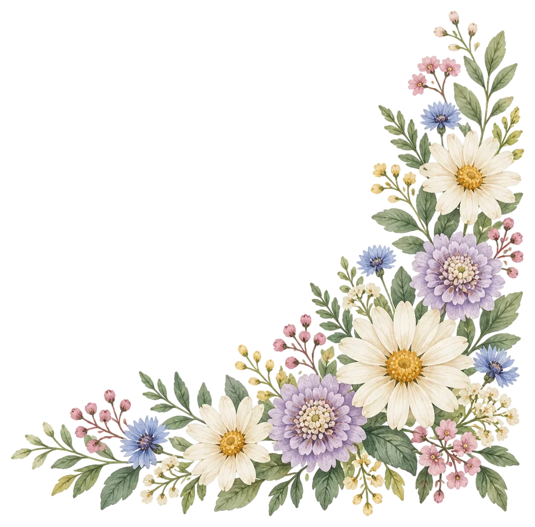 Spring Wildflowers, clipart
